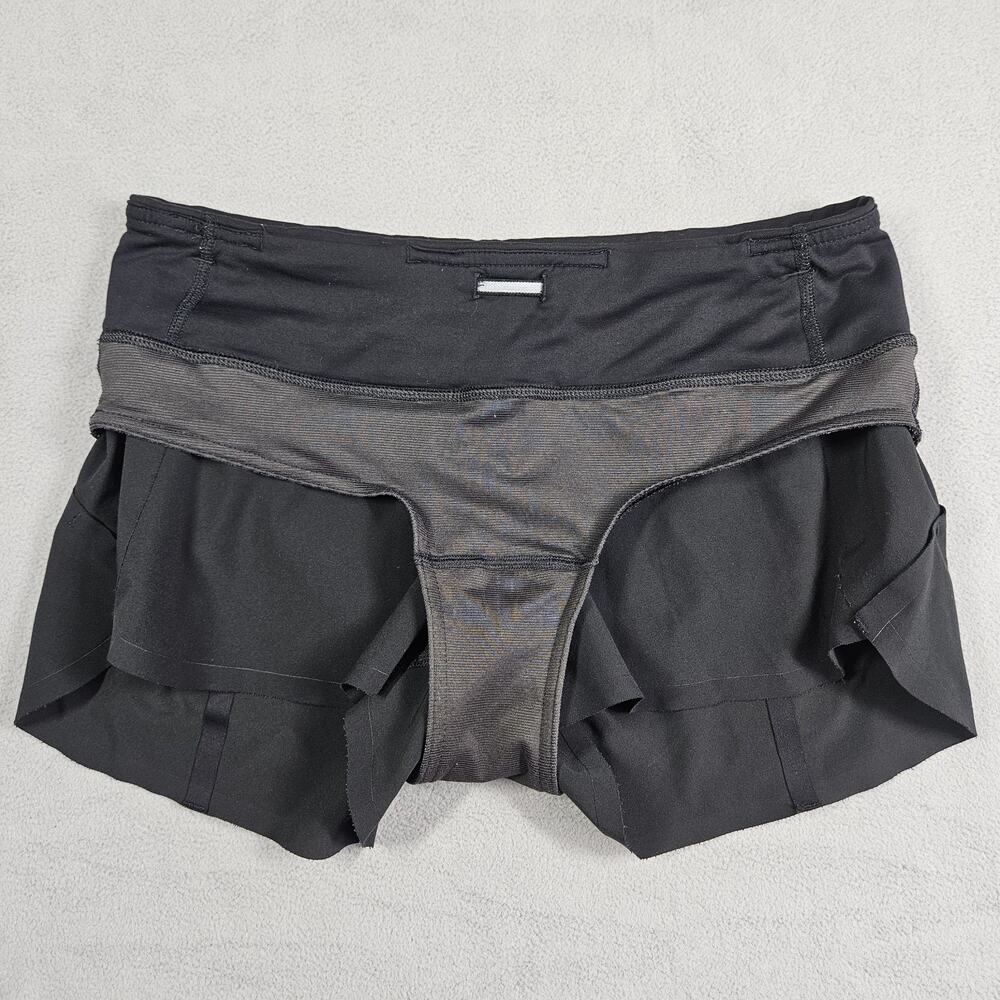 Lululemon Speed Up Shorts Womens 4 Black Athleisure Gym Performance Stretch - Picture 5 of 14
